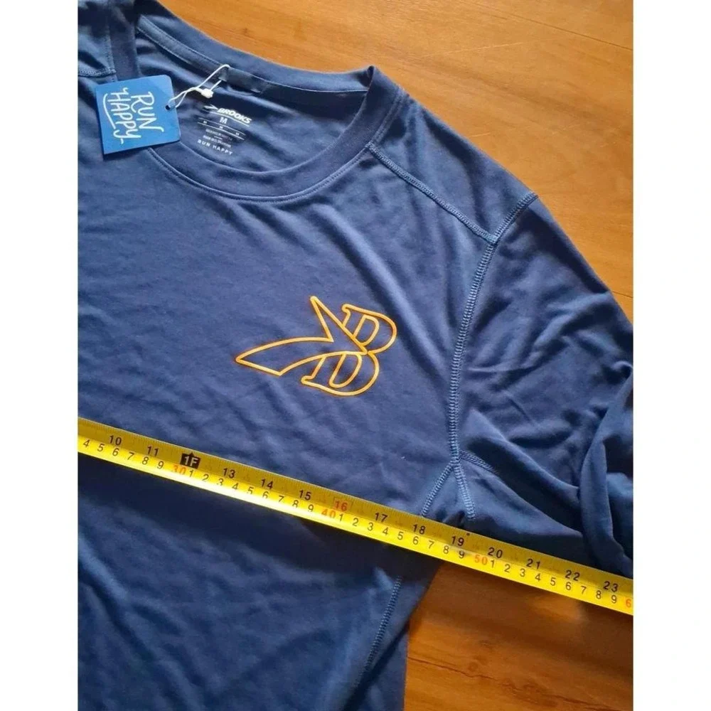 Mens Nwt Brooks Run Happy‎ Running Athleisure Performance  Active T-Shirt - Picture 5 of 8